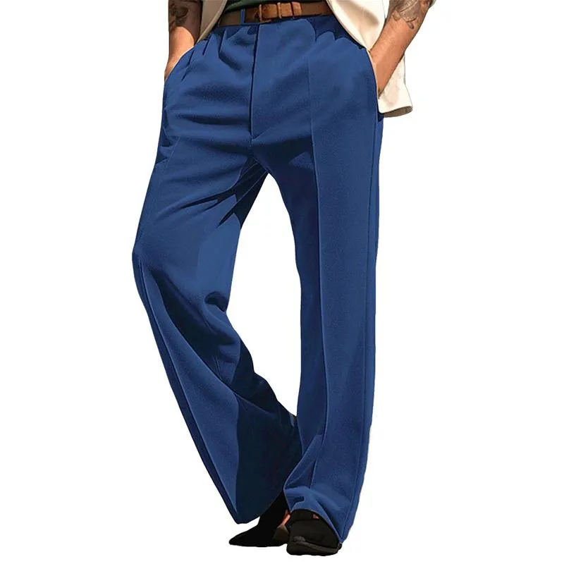 Men's Vintage Solid Velvet Straight-leg Suit Pants 70164650M sold by Manly product image thumbnail 4