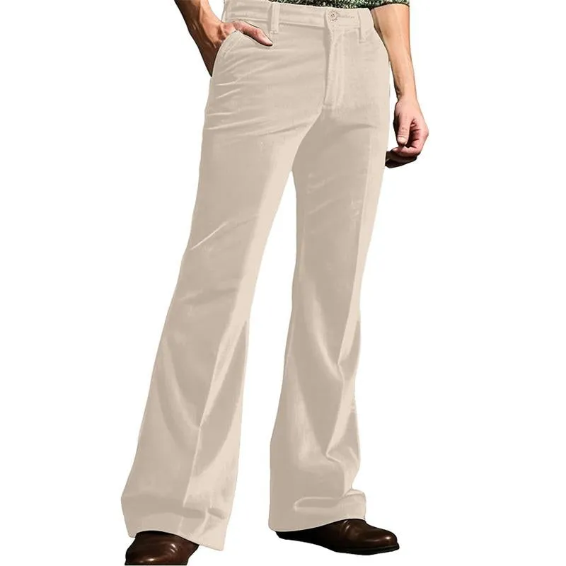 Men's Vintage Velvet Solid Flared Suit Pants 61531563M sold by Manly product image thumbnail 4