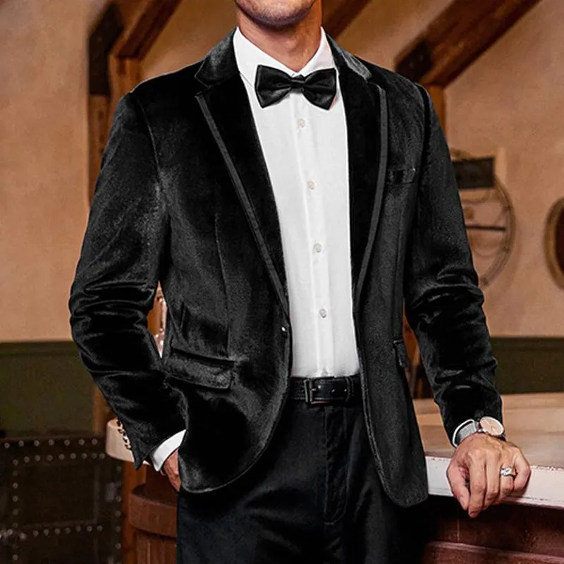 Men's Vintage Velvet Single Breasted Blazer 39471971X sold by Manly product image thumbnail 2