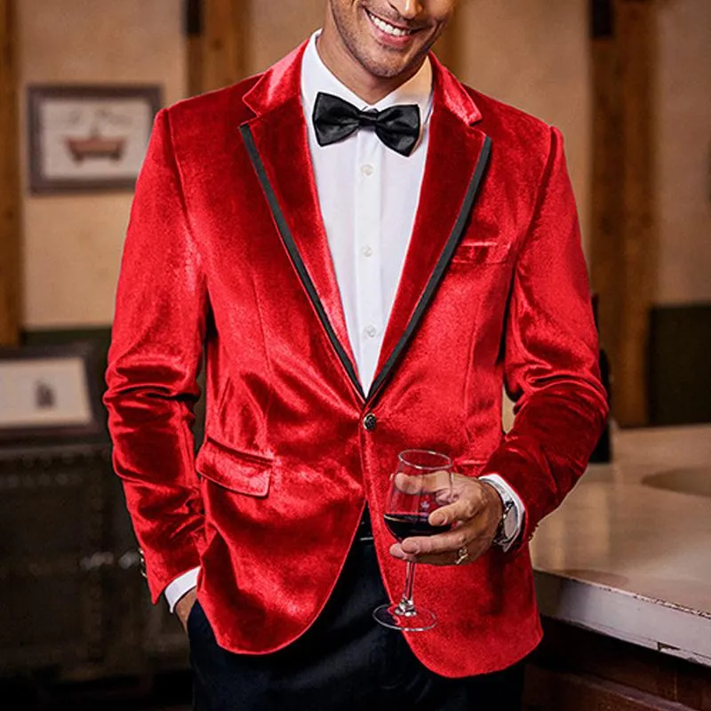 Men's Vintage Velvet Single Breasted Blazer 39471971X sold by Manly product image thumbnail 3