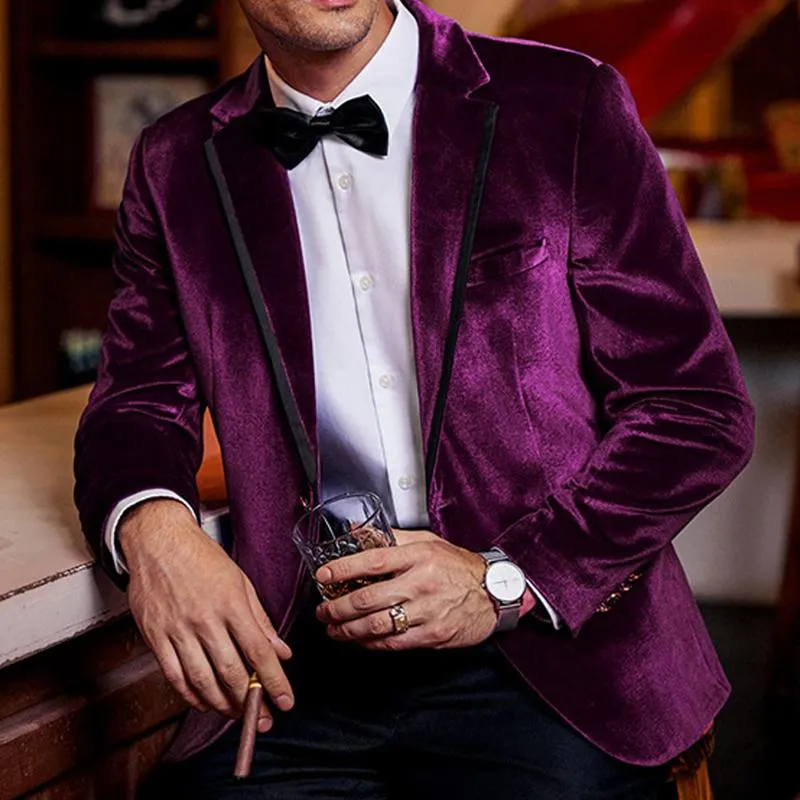 Men's Vintage Velvet Single Breasted Blazer 39471971X sold by Manly product image thumbnail 5