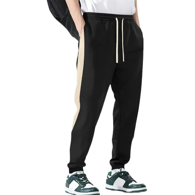 Men's Casual Side Color Block Elastic Waist Loose Sweatpants 04389647X sold by Manly