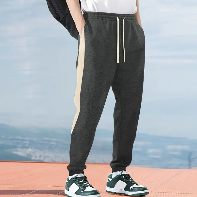 Men's Casual Side Color Block Elastic Waist Loose Sweatpants 04389647X sold by Manly product image thumbnail 4