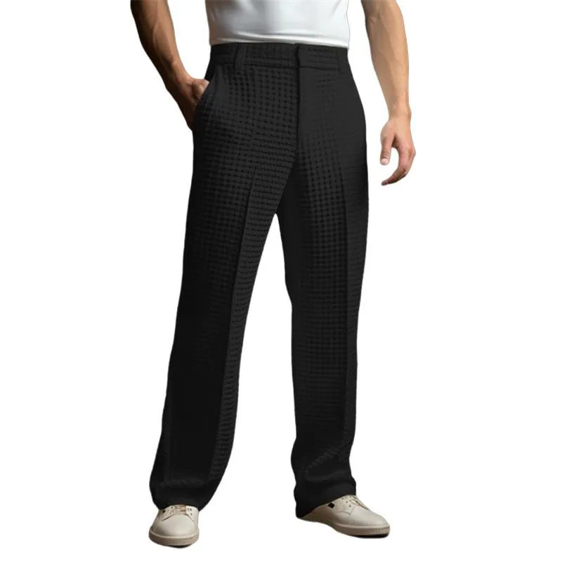 Men's Solid Waffle Casual Suit Pants 60809292X sold by Manly product image thumbnail 2