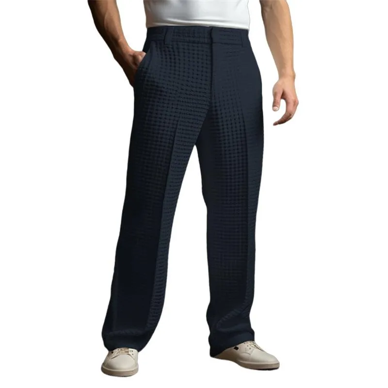 Men's Solid Waffle Casual Suit Pants 60809292X sold by Manly product image thumbnail 3