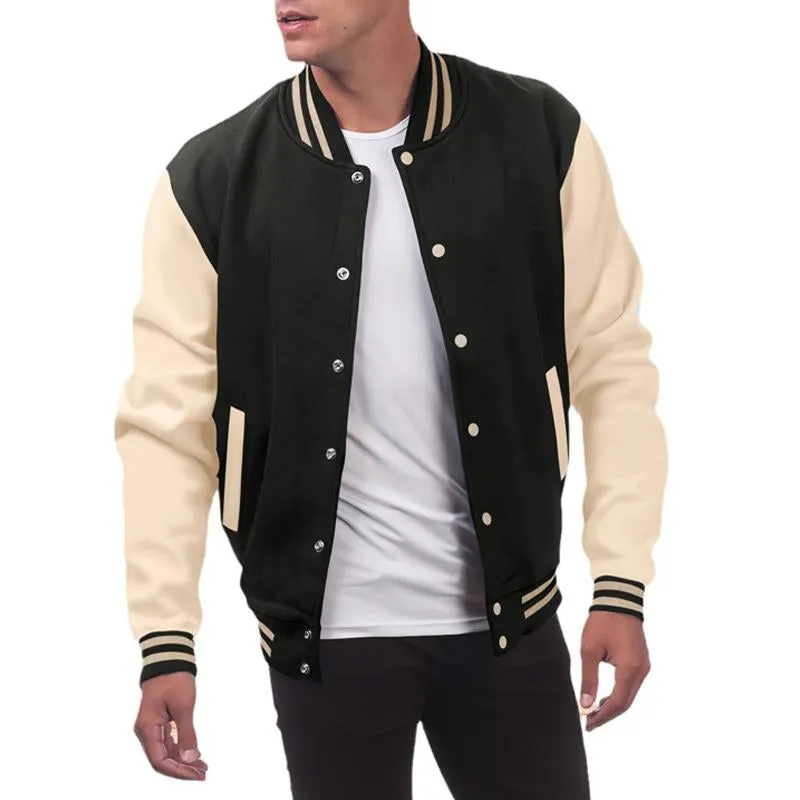 Men's Colorblock Loose Baseball Jacket 53080853X sold by Manly product image thumbnail 2