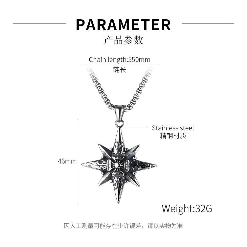 Vintage Casual Octagonal Star Cross Necklace 13169889TO sold by Manly product image thumbnail 4