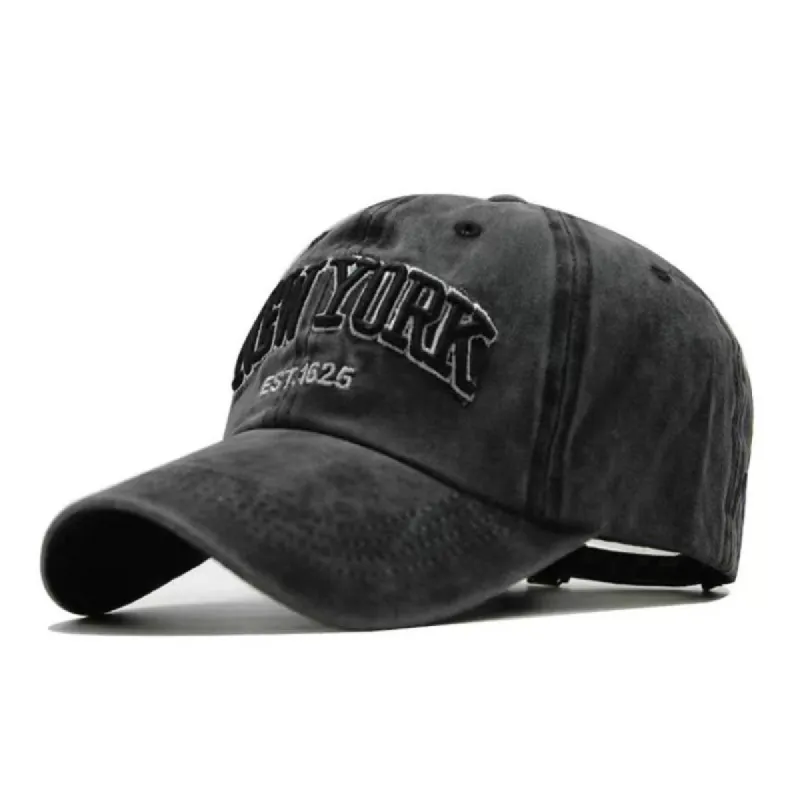 Men's Vintage New York Washed Distressed Cap 30166068TO sold by Manly