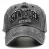 Men's Vintage New York Washed Distressed Cap 30166068TO sold by Manly