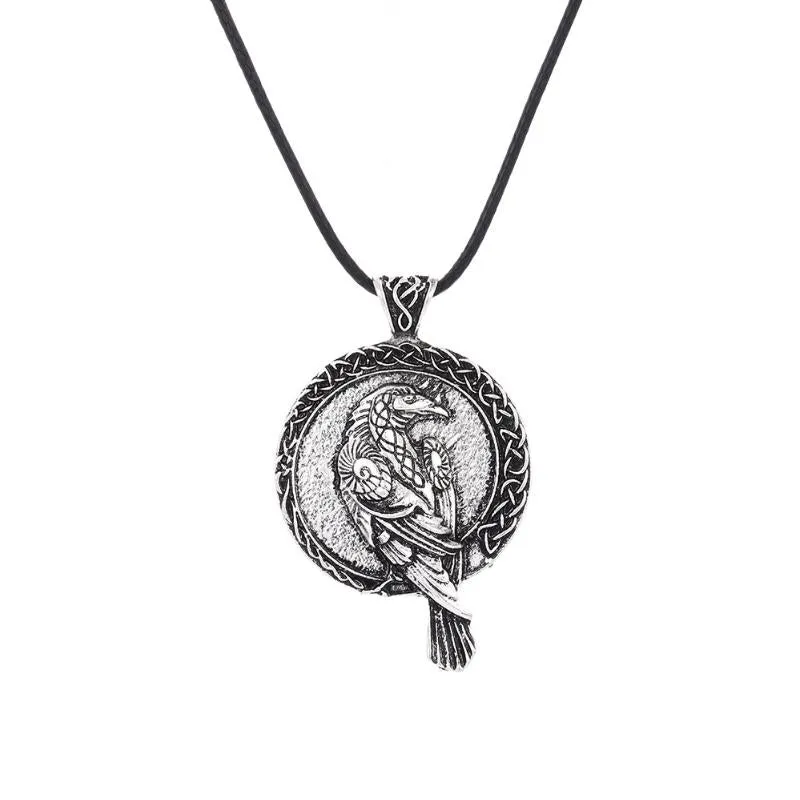 Vintage Casual Ancient Celtic Raven Viking Necklace 34402022TO sold by Manly