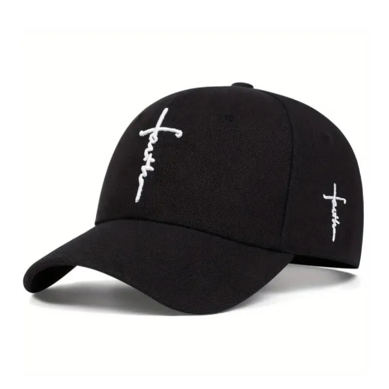 Men's Retro Casual Cross Faith Baseball Cap 47486735TO made by Manly