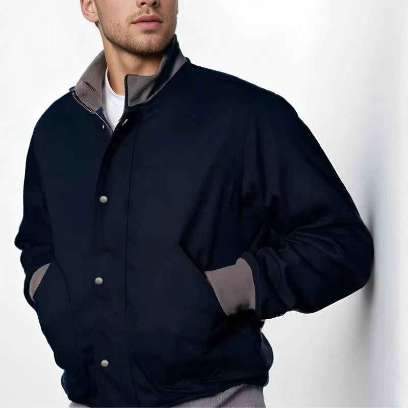 Men's Ribbed Stand Collar Jacket 95900572U sold by Manly product image thumbnail 4