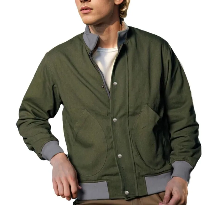 Men's Ribbed Stand Collar Jacket 95900572U sold by Manly