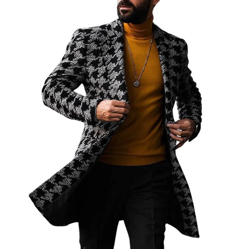 Men's Winter Mid-length Printed Coat 06436259U sold by Manly