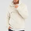 Men's Fashion Plush Warm Zipper Pullover Hoodie 56262023M sold by Manly