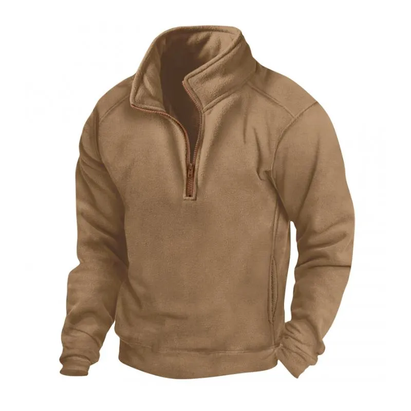 Men's Casual Zipper Stand Collar Loose Tactical Pullover Sweatshirt 29284667M sold by Manly product image thumbnail 3