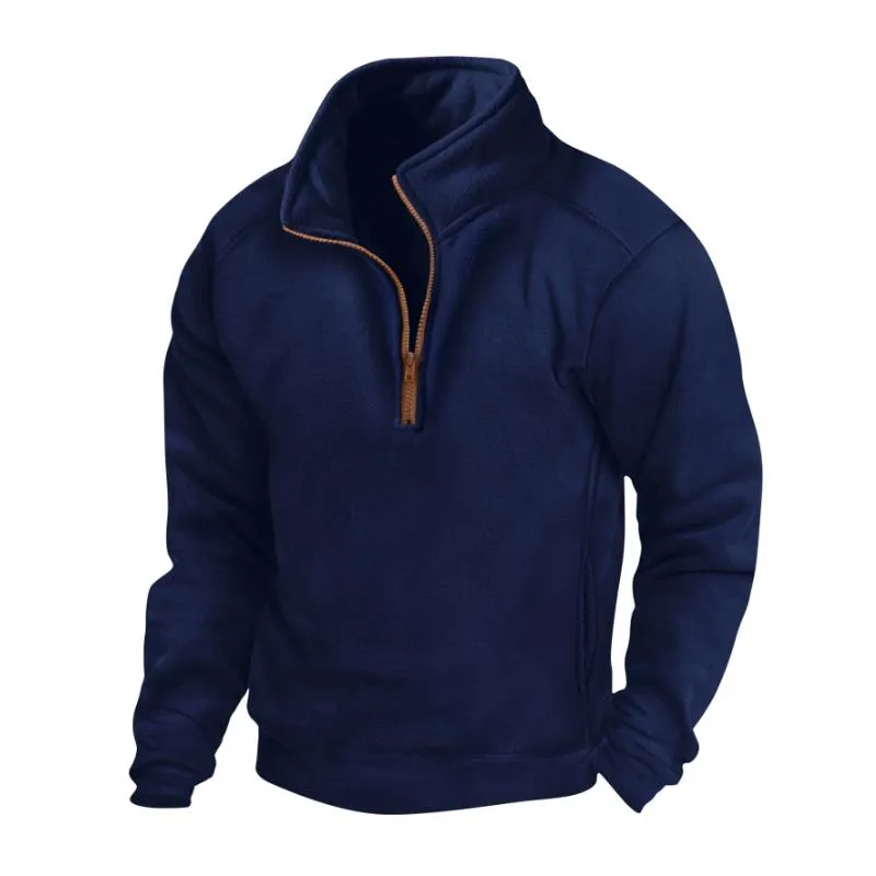 Men's Casual Zipper Stand Collar Loose Tactical Pullover Sweatshirt 29284667M sold by Manly product image thumbnail 2