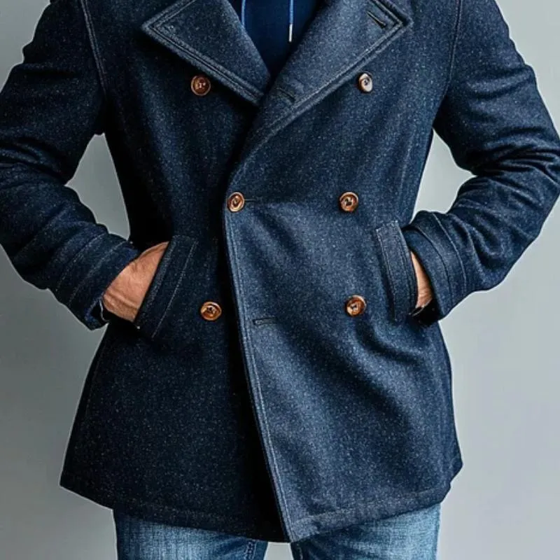 Men's Vintage Wool Double-Breasted Trench Coat 06391004Y sold by Manly product image thumbnail 2