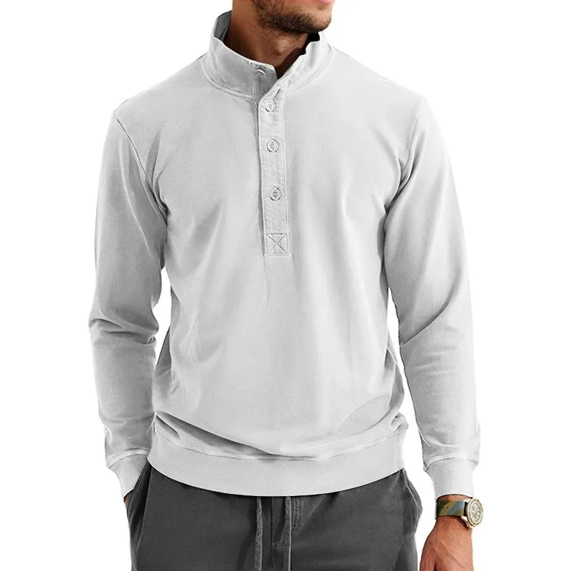 Men's Casual Button-Down Collar Long-Sleeved Sweatshirt 81338853Y sold by Manly product image thumbnail 5