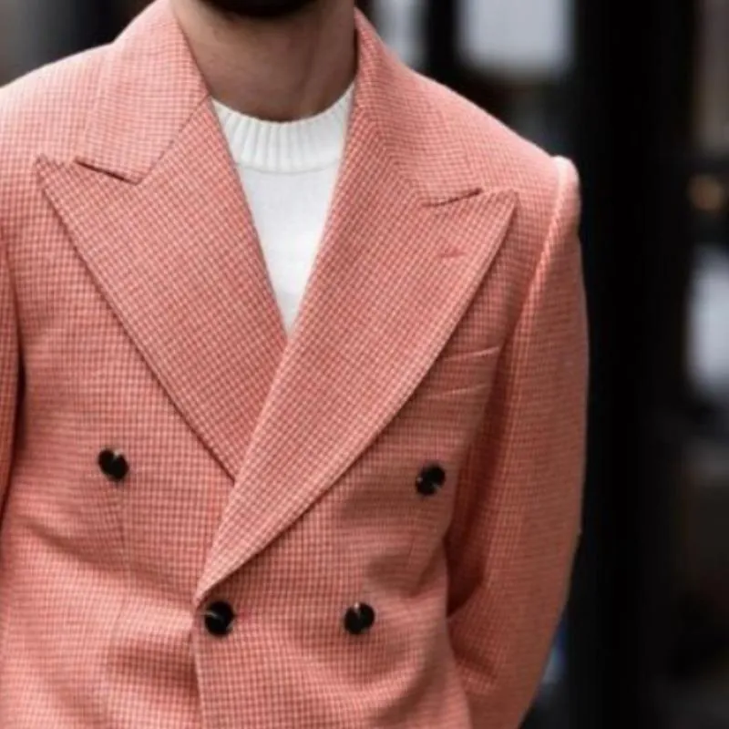 Men's Retro Casual Check Pocket Blazer 66688196TO sold by Manly product image thumbnail 3