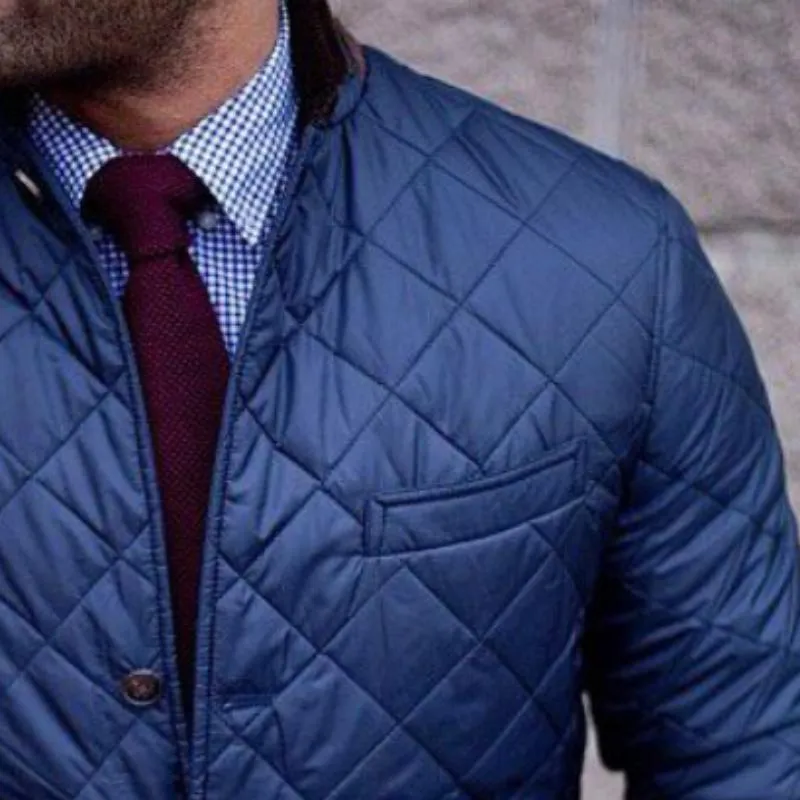 Men's Vintage Casual Quilted Patchwork Pocket Coat 60996695TO sold by Manly product image thumbnail 3