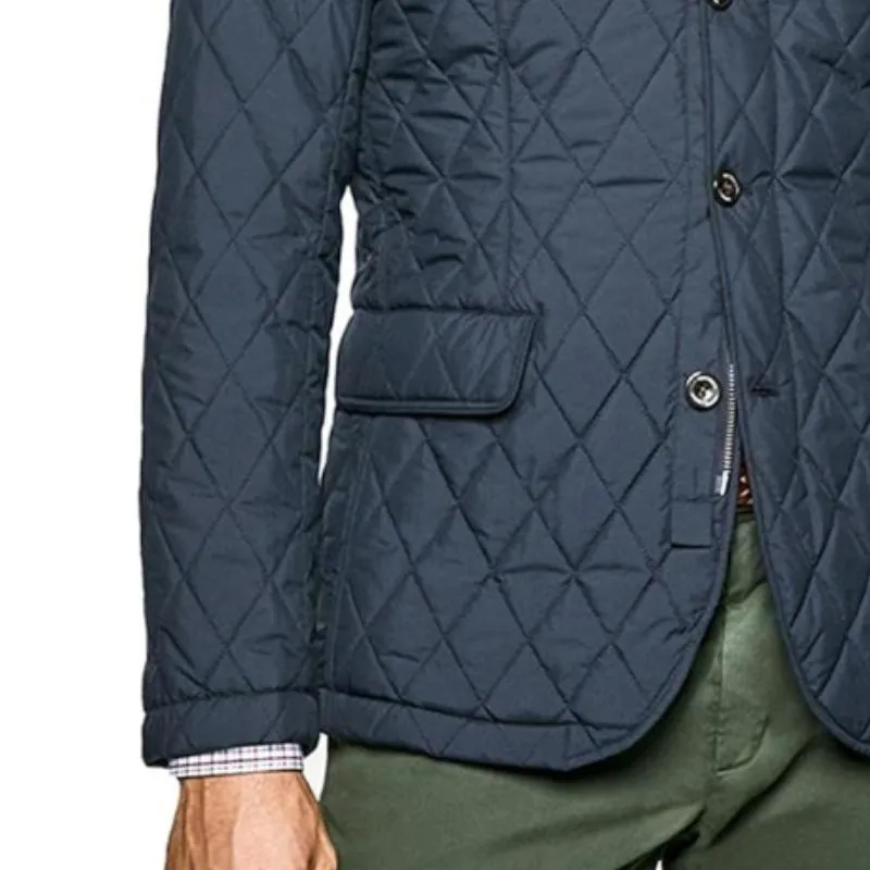 Men's Vintage Casual Quilted Patchwork Pocket Zipper Coat 61690016TO sold by Manly product image thumbnail 3