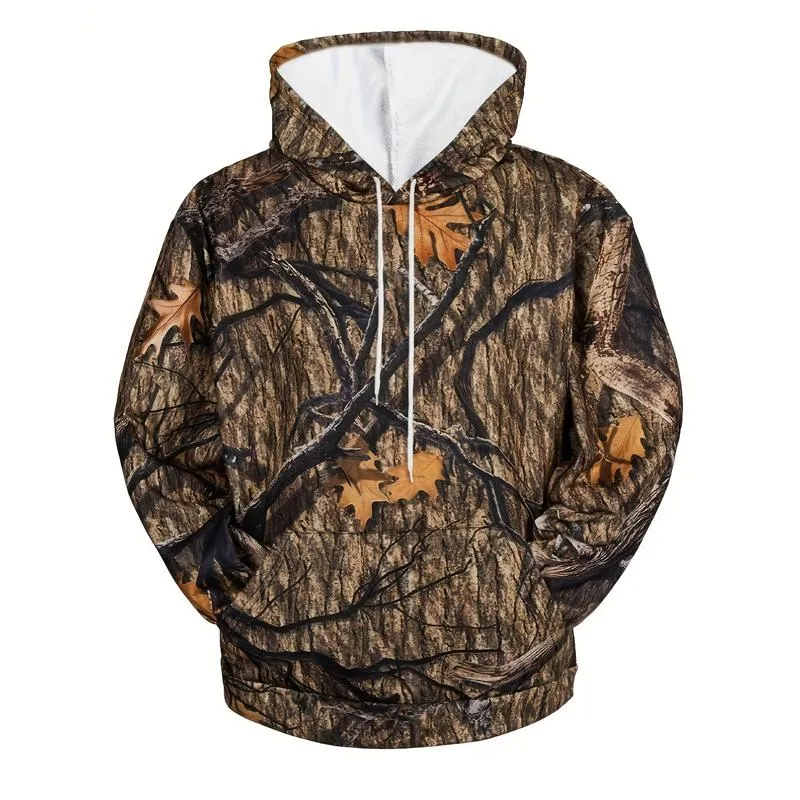 Men's Camouflage Printed Casual Hoodie 45178219U sold by Manly product image thumbnail 3