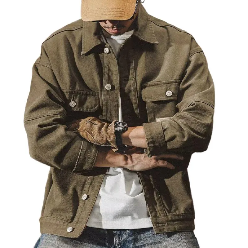 Men's Vintage Washed Work Jacket 92592696U sold by Manly