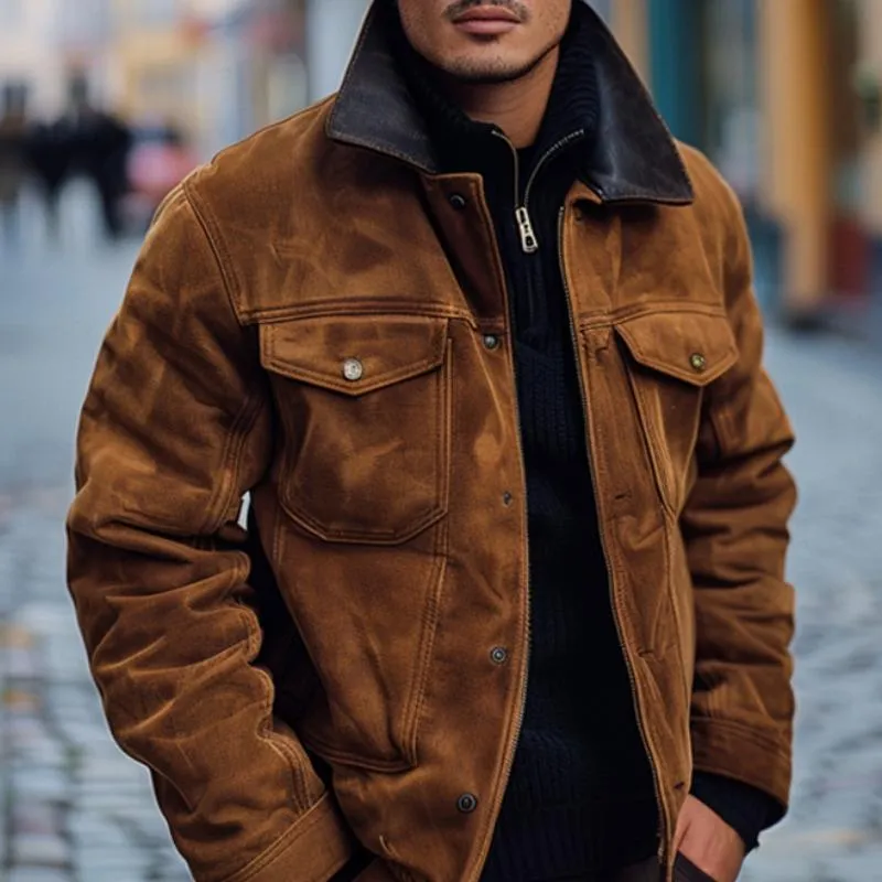 Men's Vintage Suede Jacket 76356922U sold by Manly product image thumbnail 3