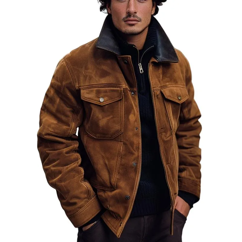 Men's Vintage Suede Jacket 76356922U sold by Manly