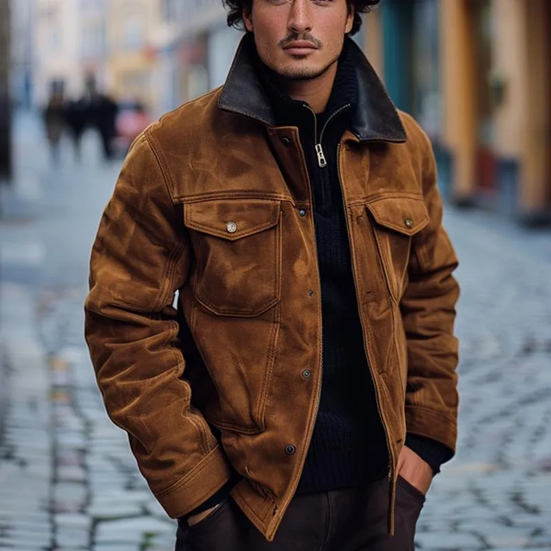 Men's Vintage Suede Jacket 76356922U sold by Manly product image thumbnail 2