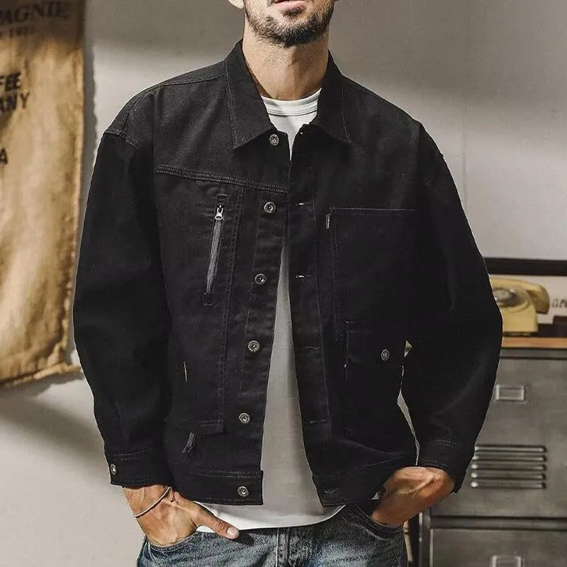 Men's Vintage Washed Work Jacket 84642852U sold by Manly product image thumbnail 5