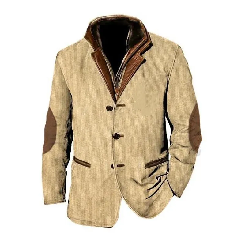 Men's Vintage Casual Worker Corduroy Jacket 02450509X sold by Manly