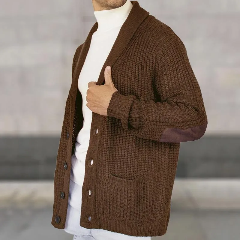 Men's Casual Retro Lapel Knit Cardigan 72481225X sold by Manly product image thumbnail 5