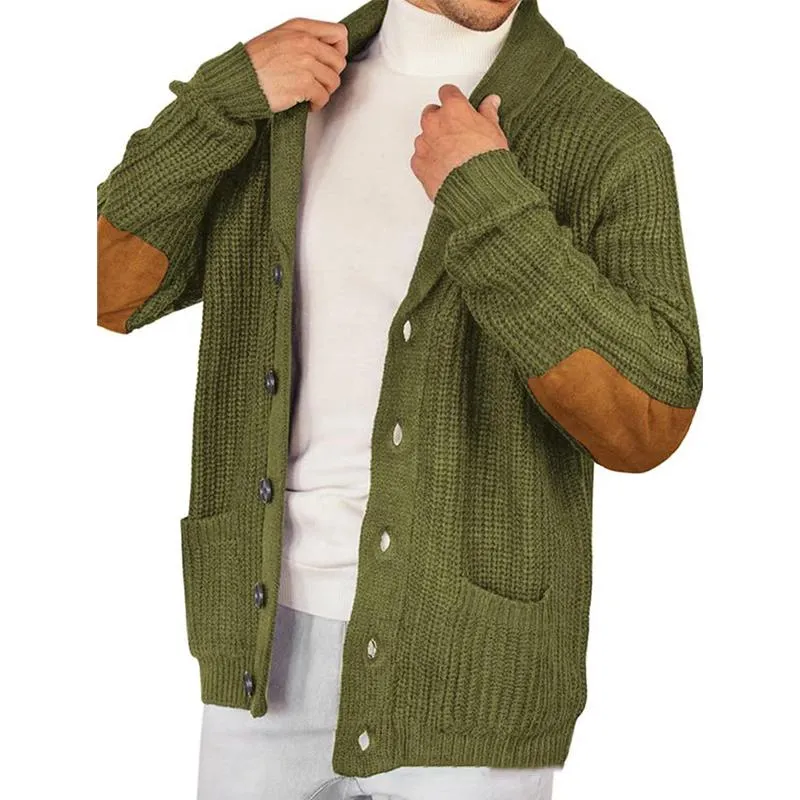Men's Casual Retro Lapel Knit Cardigan 72481225X sold by Manly product image thumbnail 2