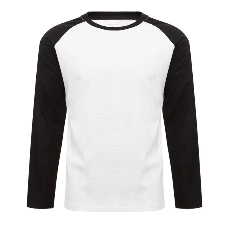 Men's Waffle Casual Stitching Long Sleeve T-Shirt 40192258X sold by Manly product image thumbnail 2