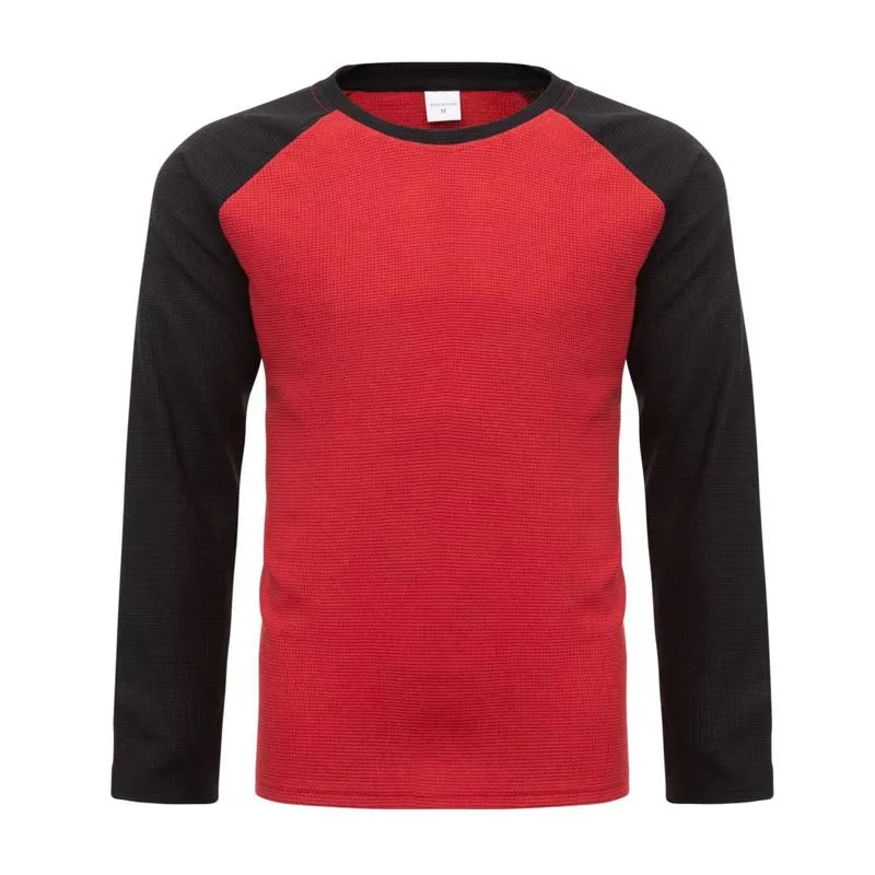 Men's Waffle Casual Stitching Long Sleeve T-Shirt 40192258X sold by Manly product image thumbnail 3