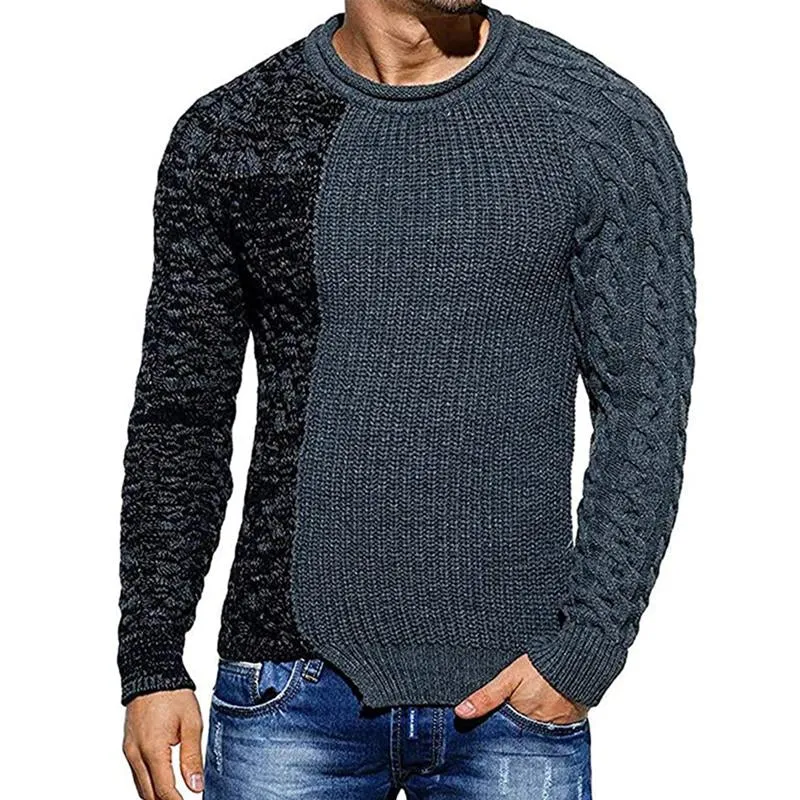 Men's Colorblock Crew Neck Long Sleeve Sweater 38053229U sold by Manly product image thumbnail 4