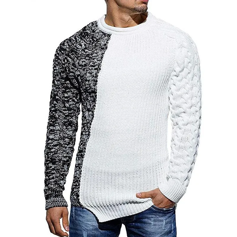 Men's Colorblock Crew Neck Long Sleeve Sweater 38053229U sold by Manly product image thumbnail 2