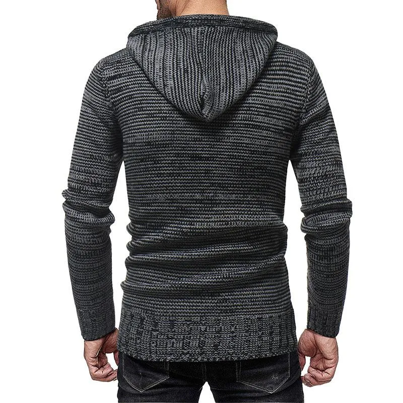 Men's Colorblock Cable Knit Hoodie 70493074U sold by Manly product image thumbnail 4