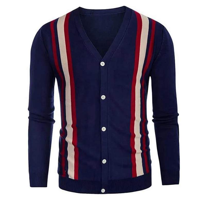 Men's V-neck Long-sleeved Knitted Cardigan 07400218U sold by Manly product image thumbnail 5