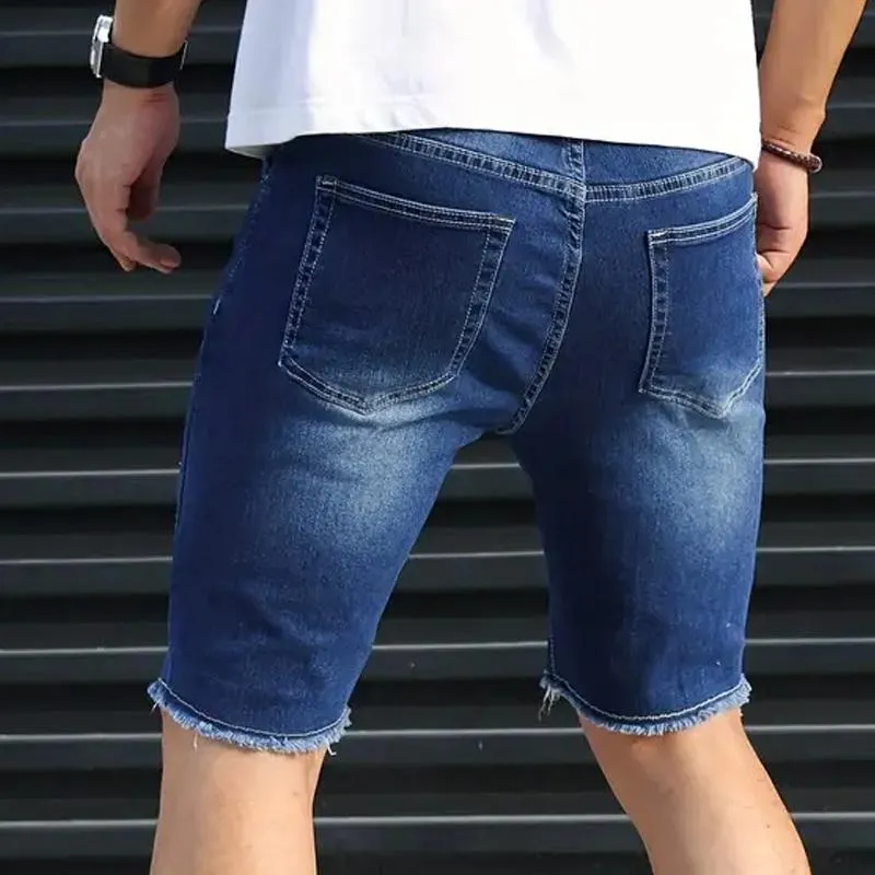 Men's Fashion Distressed Hole Denim Shorts 00984243Z sold by Manly product image thumbnail 4