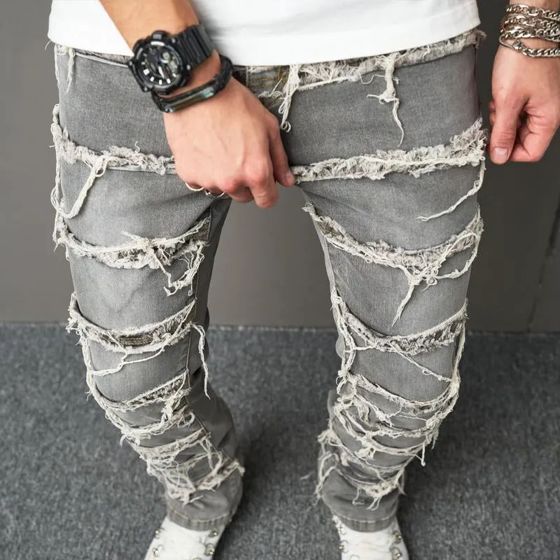 Men's Vintage Ripped Button Jeans 85863170X sold by Manly product image thumbnail 3