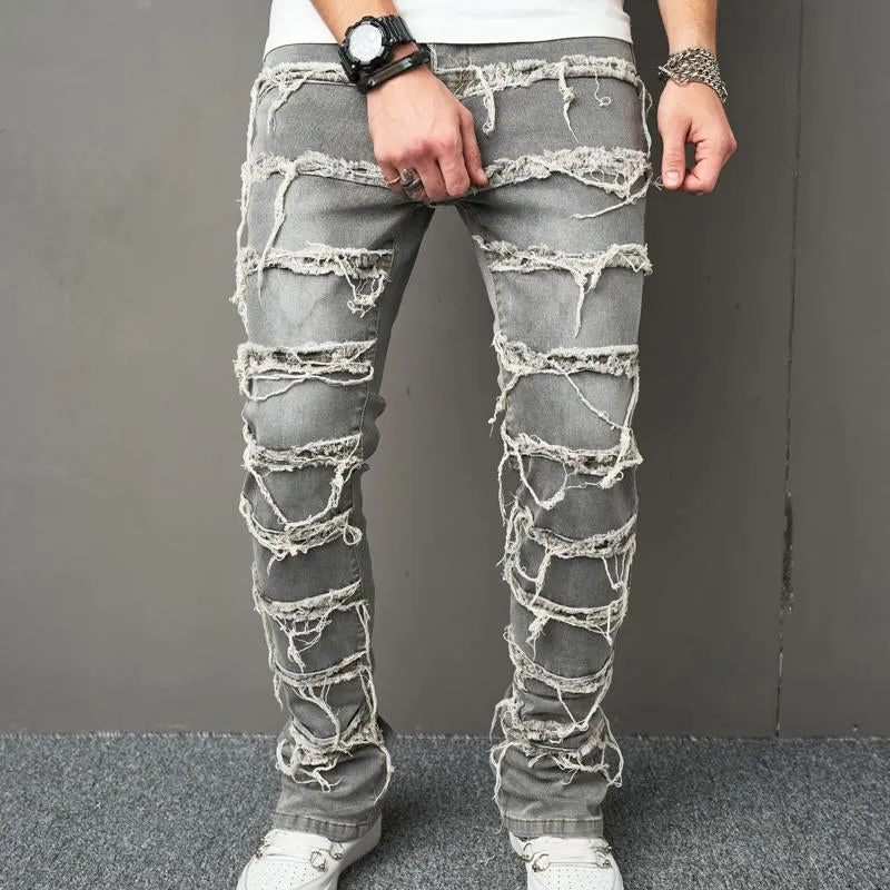 Men's Vintage Ripped Button Jeans 85863170X sold by Manly product image thumbnail 2