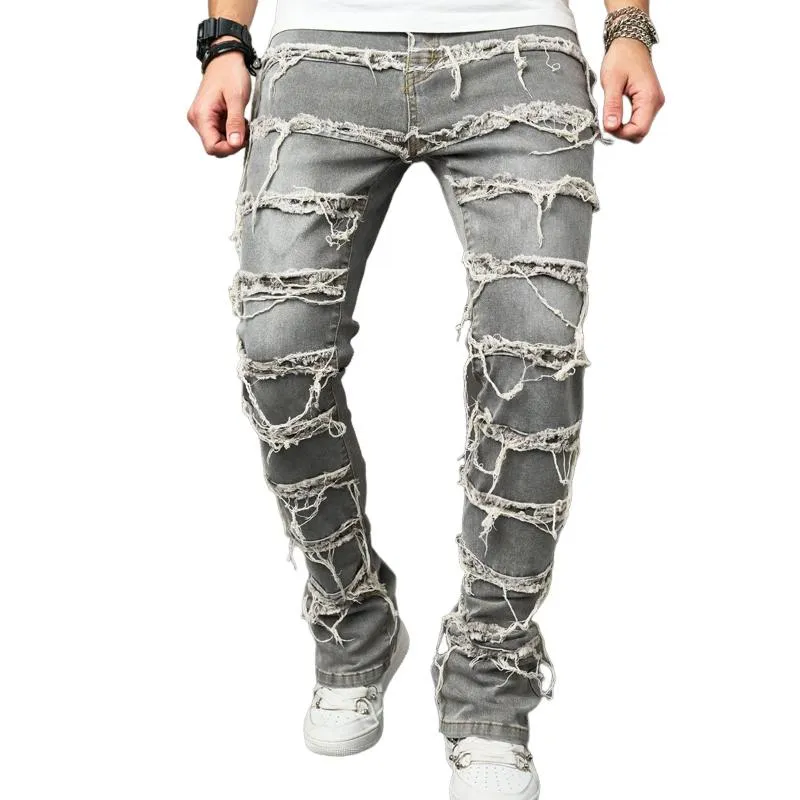 Men's Vintage Ripped Button Jeans 85863170X sold by Manly