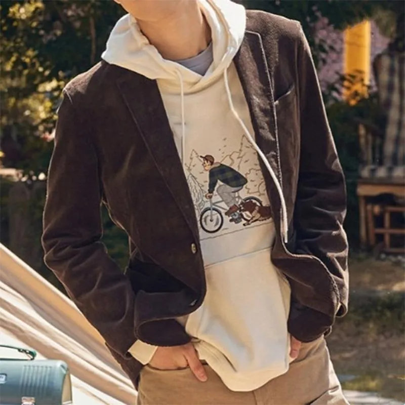 Men's Vintage Casual Solid Pocket Blazer 30952362TO sold by Manly product image thumbnail 2