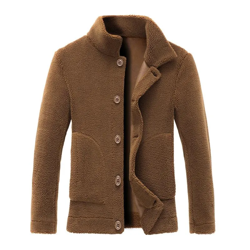 Men's Vintage Suede Lapel Single Breasted Jacket 93338827X sold by Manly
