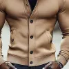 Men's Solid Color Casual Lapel Single Breasted Jacket 20365802X sold by Manly