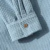 Men's Casual Solid Color Waffle Hooded Shirt 58756257Y sold by Manly