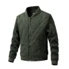 Men's Casual Polar Fleece Patchwork Stand Collar Jacket 40468890X sold by Manly
